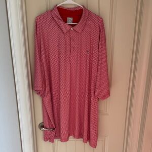 Men's Pink Patterned Polo Shirt
